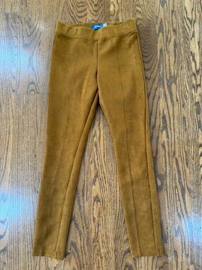 Old Navy Stevie Suede-Look Leggings in Camel Brown